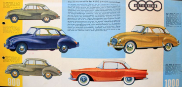 Auto-Union DKW Modelprogram 1959 Carbrochure (7391)